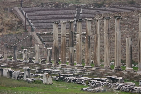 Templo de Asclpio em Prgamo / prtico norte