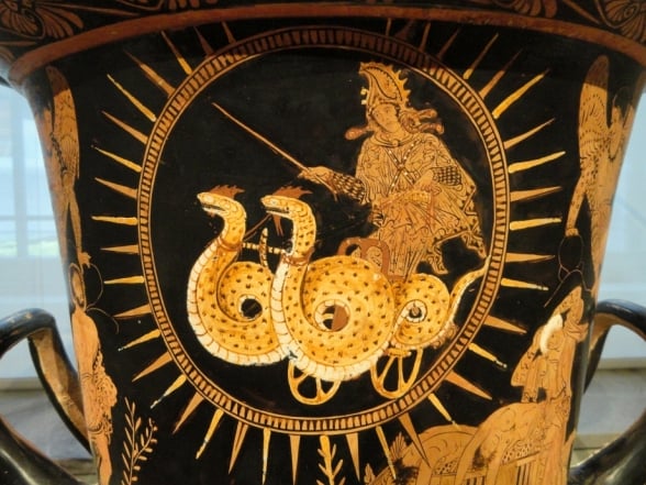 Medeia, Jaso e a carruagem de Hlio