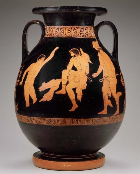Odisseu e Hermes no Hades