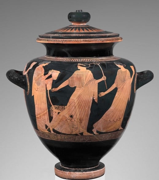 Mulheres celebram Dioniso
