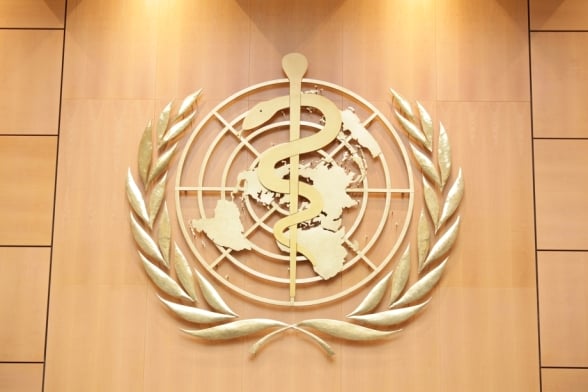 Smbolo de Asclpio no emblema da WHO