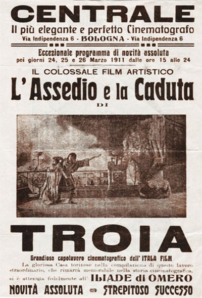 poster de Destruição de Troya, de Borgnetto e Pastrone