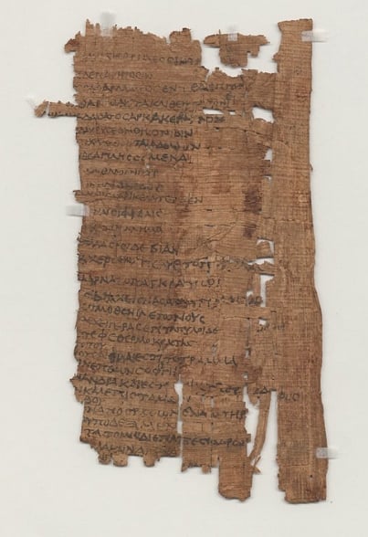 Papiro com epigramas