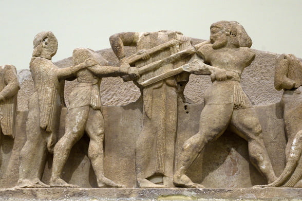 Héracles e Apolo disputam a trípode
