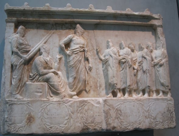 Ex-voto para Asclépio e as duas deusas
