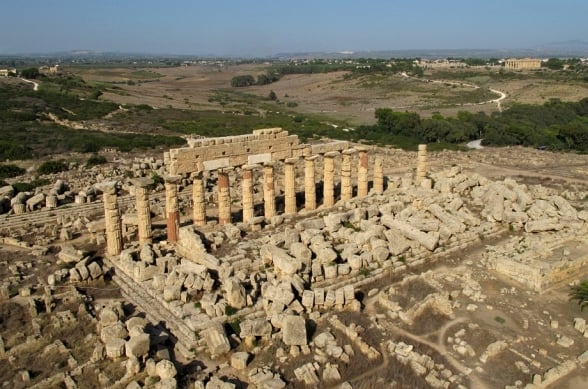Ruínas de templo C2 de Selinunte
