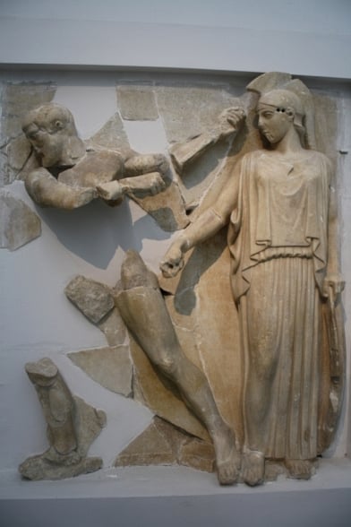 Atena e Héracles nos estábulos de Augias