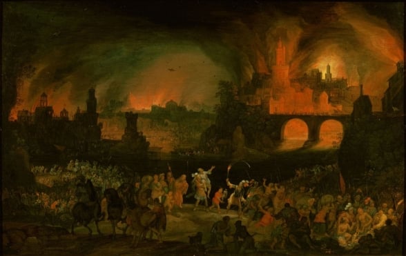 Anquises e o incêndio de Troia