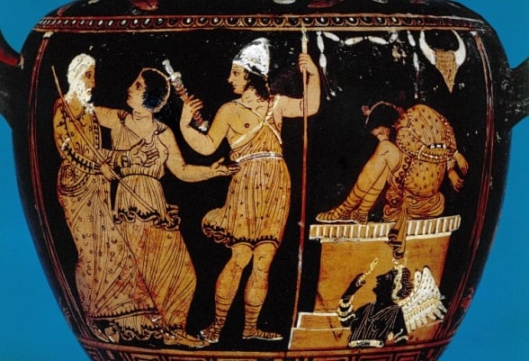 Eneu, Ágrio, Peribeia e Diomedes / cena