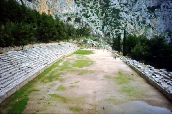 O estádio de Delfos