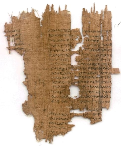 Papiro mitológico em grego