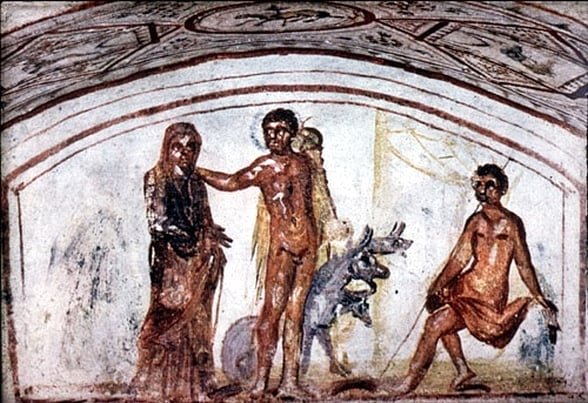 Héracles, Alceste e Admeto / cena