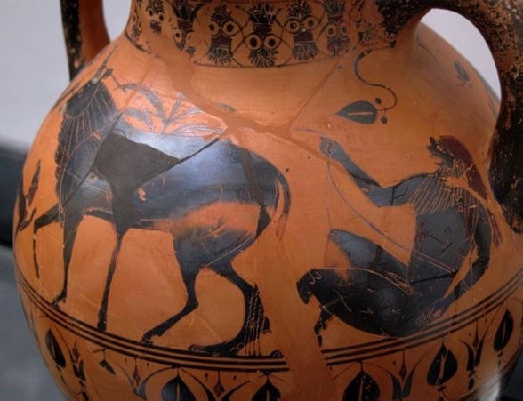 Ió, Hermes e Argos / detalhe da cena