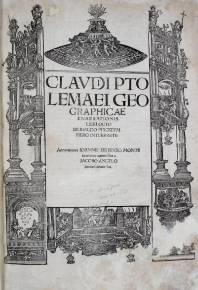 Edição da Geographicae Enarrationis, de Ptolomeu