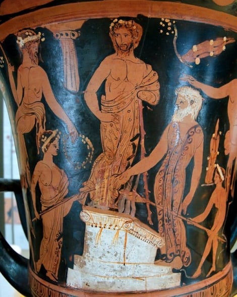 Nestor em Pilos após a Guerra de Troia