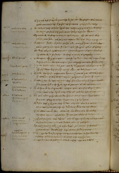 Manuscrito da Antologia Palatina em Heidelberg