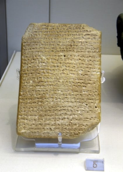 Carta  enviada pelo rei de Alasiia ao Faraó