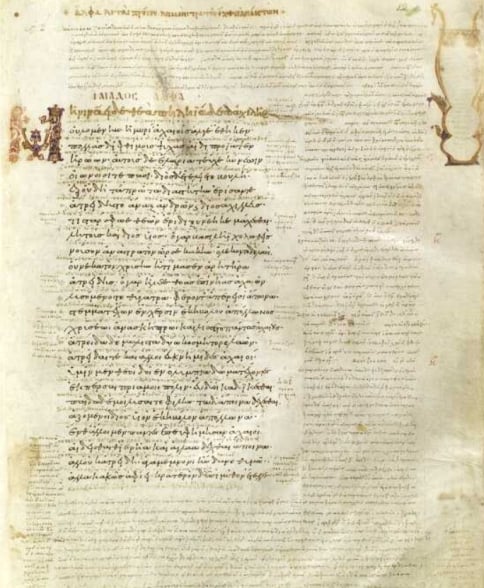 Manuscrito Venetus A da Ilíada de Homero