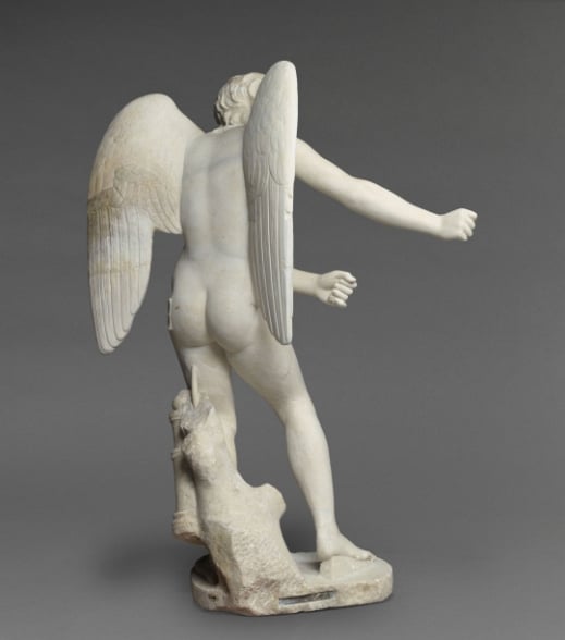 Eros curva seu arco / vista posterior