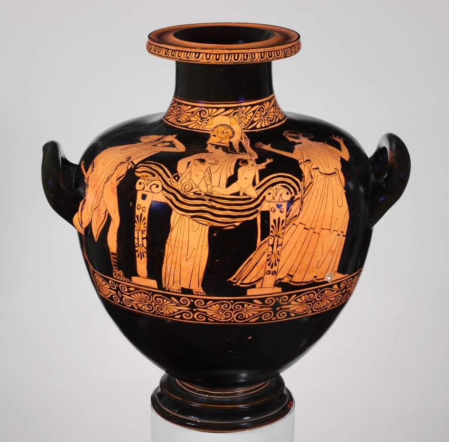 Héracles e as serpentes - Graecia Antiqua