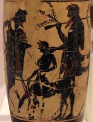 Peleu, Aquiles e o centauro Quíron