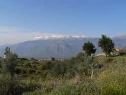 Monte Taígeto e o menelaion de Esparta