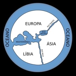 O mapa-múndi de Anaximandro de Mileto