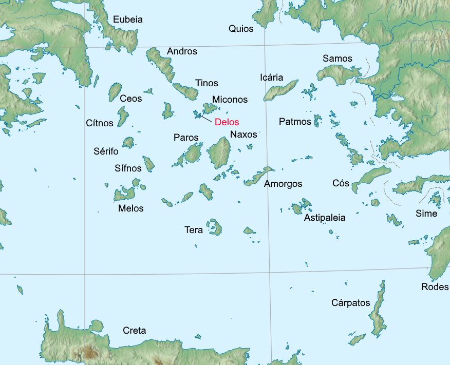 Grécia. Ilhas, <a href='/arquivo.asp?num=0465'>Cíclades</a>, Dodecaneso.